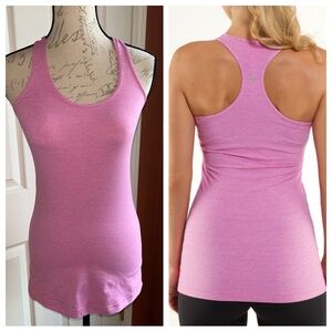 Lululemon Cool Racerback Tank Top Heathered Smoky Rose Pink